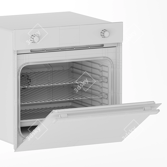 Belling Oven & Microwave: Stylish, Efficient Appliances 3D model image 4