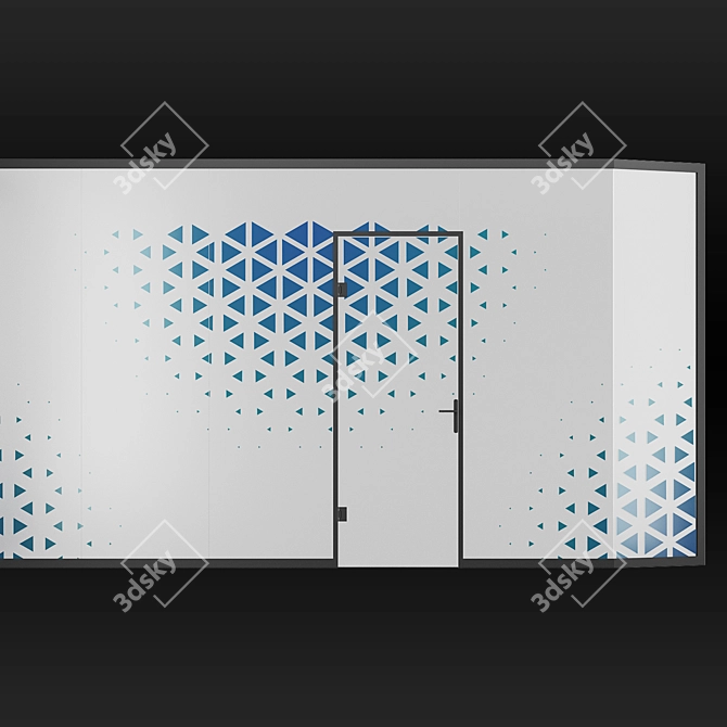 Decorative Glass Vinyl Film Set 3D model image 4