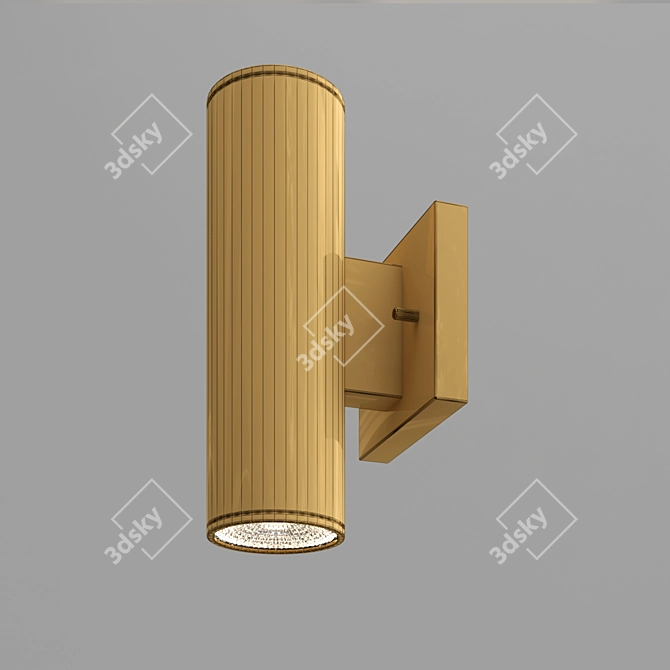 Cylinder LED Sconce: Versatile Indoor & Outdoor Lighting 3D model image 4