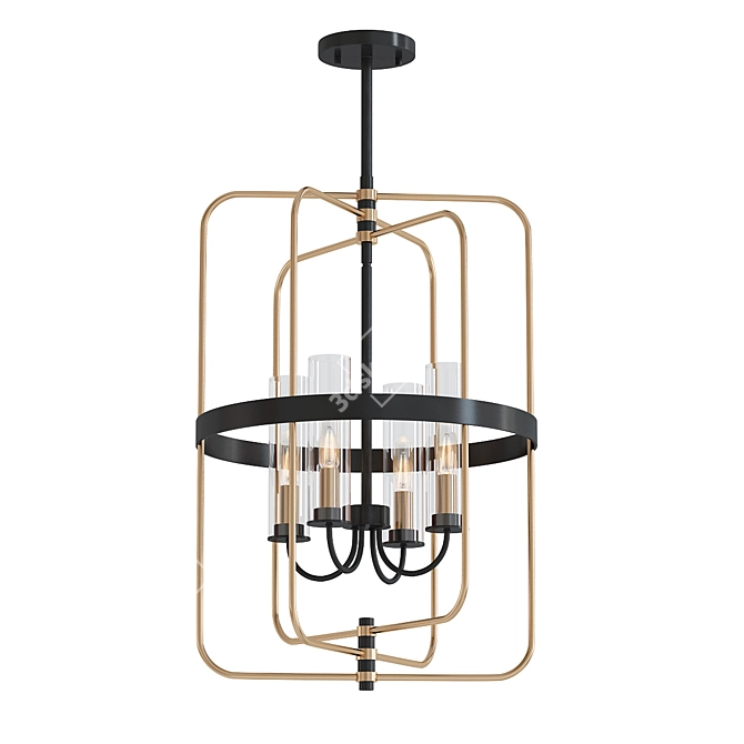 Modern Savoy House Kearney 4-Light Pendant 3D model image 1