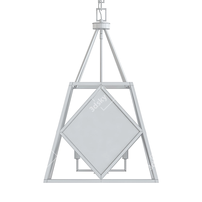 Savoy House Capella 4-Light Chandelier 3D model image 2