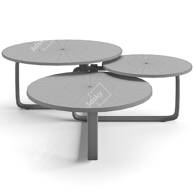 Fendi Casa Columbus Coffee Tables Set 3D model image 3