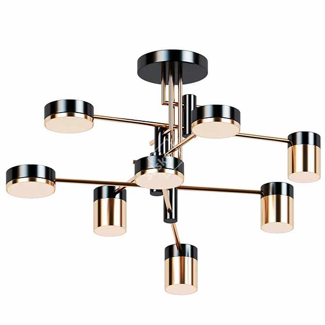 Qinet Modern Chandelier - Millimeter Precision 3D model image 1