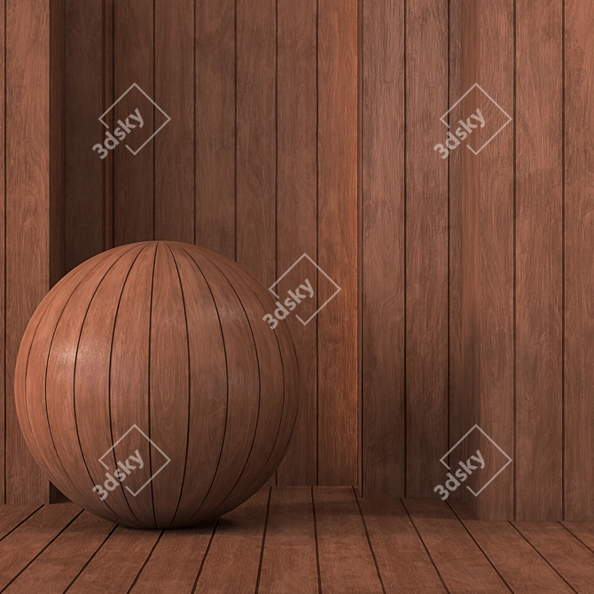 Seamless Wood Plank Textures- 4K Resolution 3D model image 1