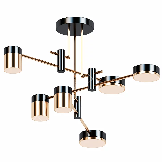 Sleek Qinet Pendant Light 3D model image 1