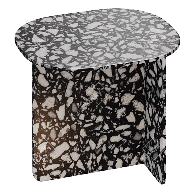 Trimbelle Marble Table Set 3D model image 3