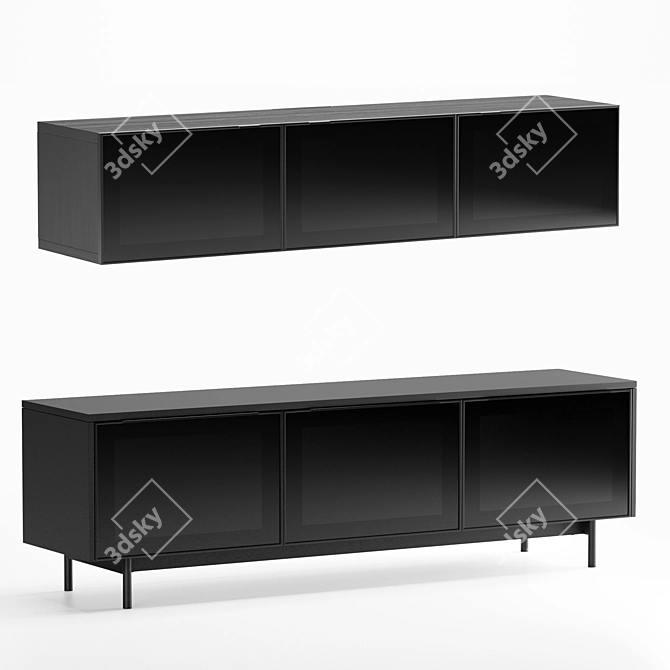 Sleek Modern TV Stands 3D model image 5