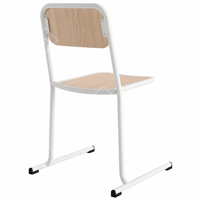 Elegant Canard Chair: Stylish Scandinavian Design 3D model image 2