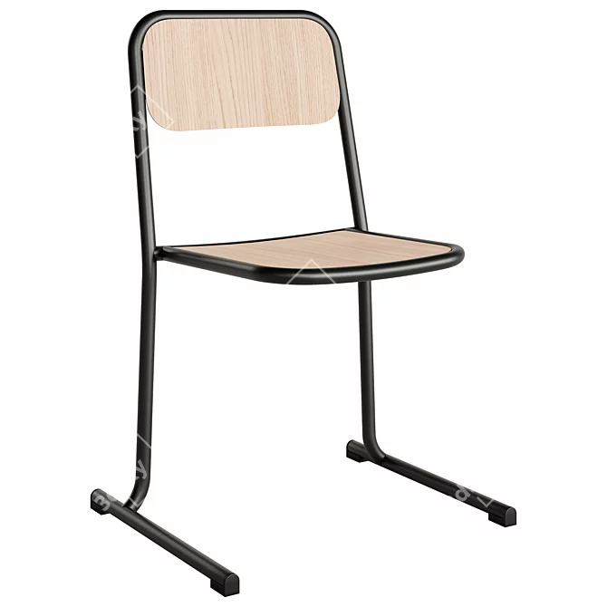 Elegant Canard Chair: Stylish Scandinavian Design 3D model image 3