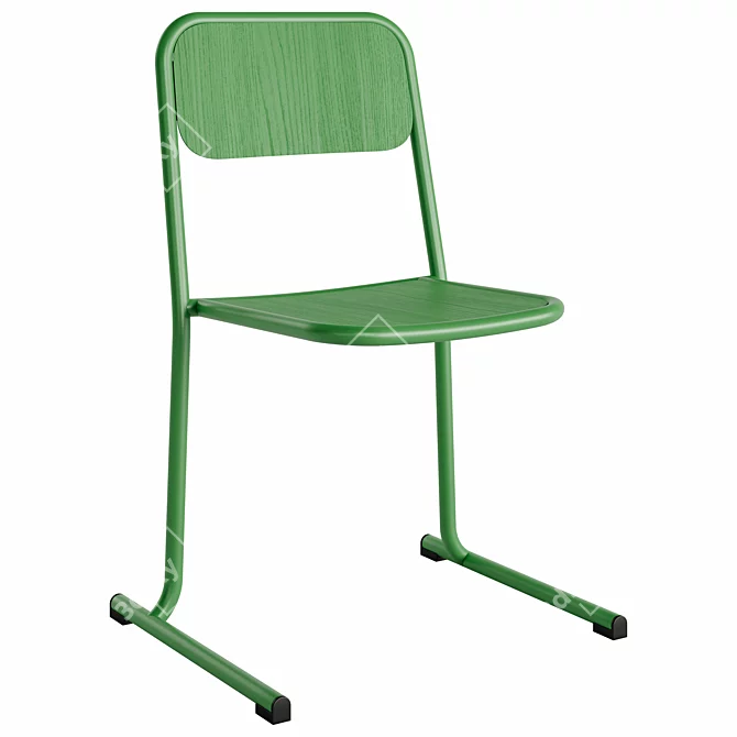 Elegant Canard Chair: Stylish Scandinavian Design 3D model image 4