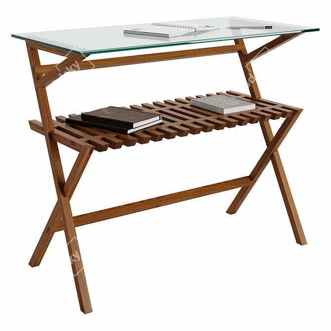 Sleek Studio Inspired Work Table 3D model image 2