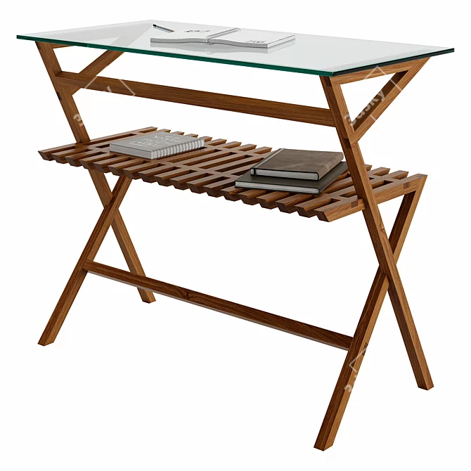 Sleek Studio Inspired Work Table 3D model image 3