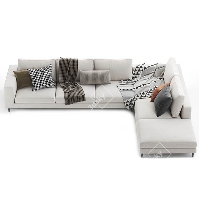 Modern Minotti Andersen Sofa 3D model image 2