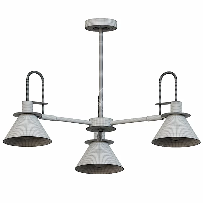 Elegant Impress Pendant Light 3D model image 3