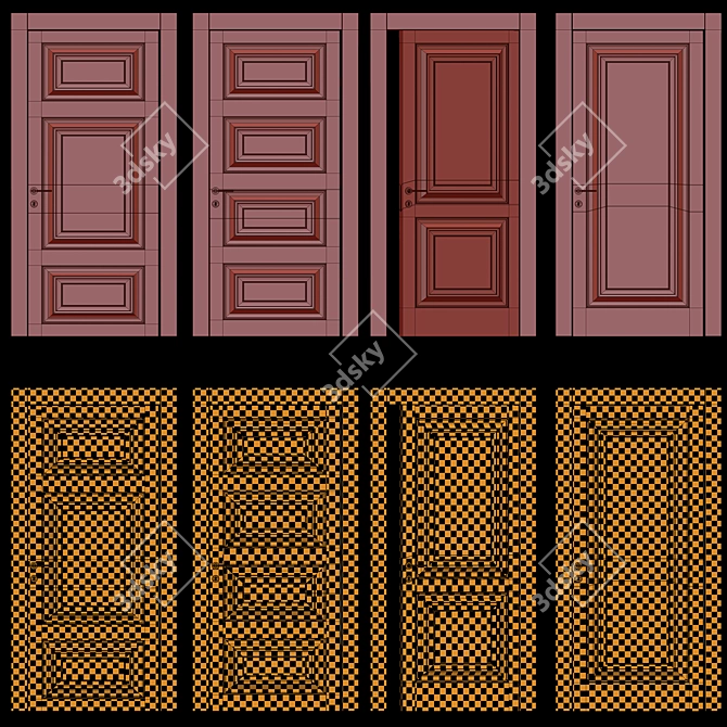 Timeless Charm: Garofoli Interior Doors 3D model image 8