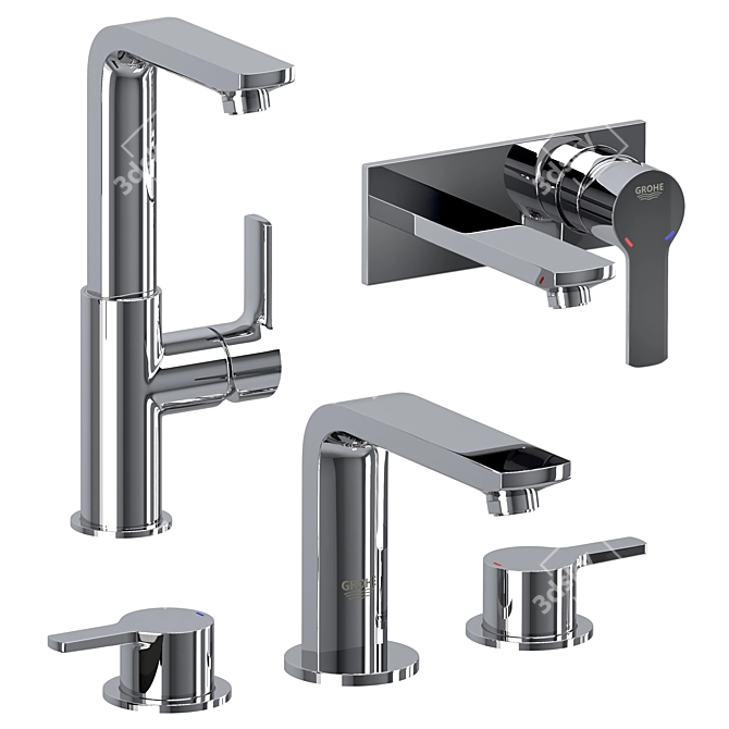 GROHE Linear Set: High-Quality Vray and Corona Compatible 3D Model 3D model image 9