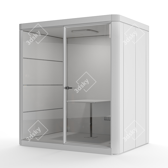 Sedus se:cube M - Efficient Office Cubicle 3D model image 6