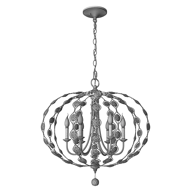 Feiss Leila Chandelier 3D model image 2