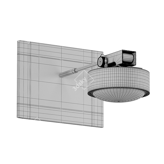 Sleek Modern Work Light 3D model image 3