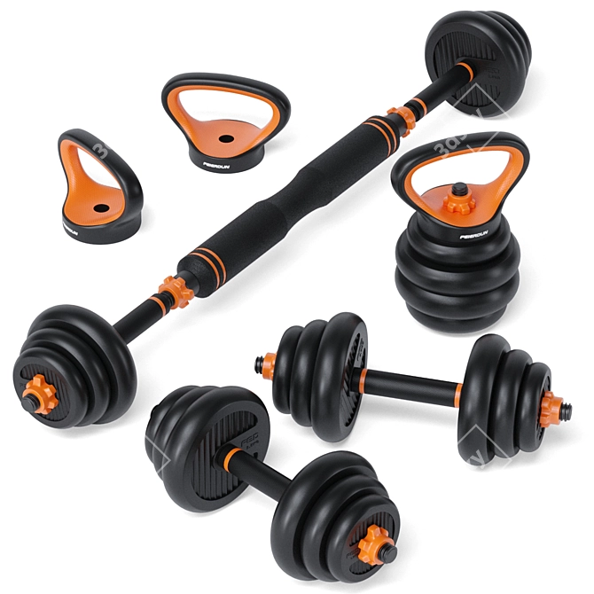 Xiaomi FED Fitness Set: Home Workout Essentials 3D model image 1