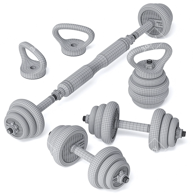 Xiaomi FED Fitness Set: Home Workout Essentials 3D model image 4