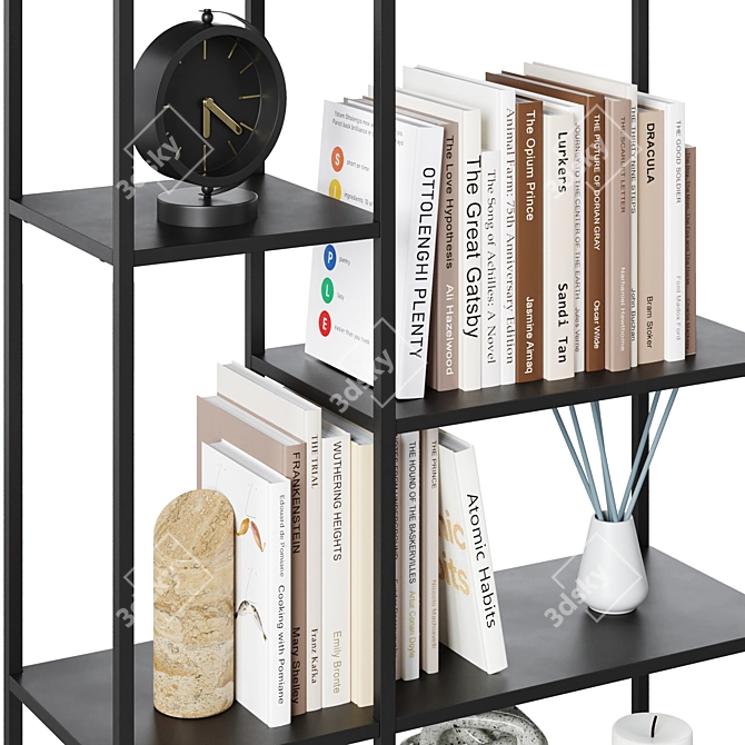 Modern Bookcase Newcastle: Sleek Design, Ample Storage 3D model image 3