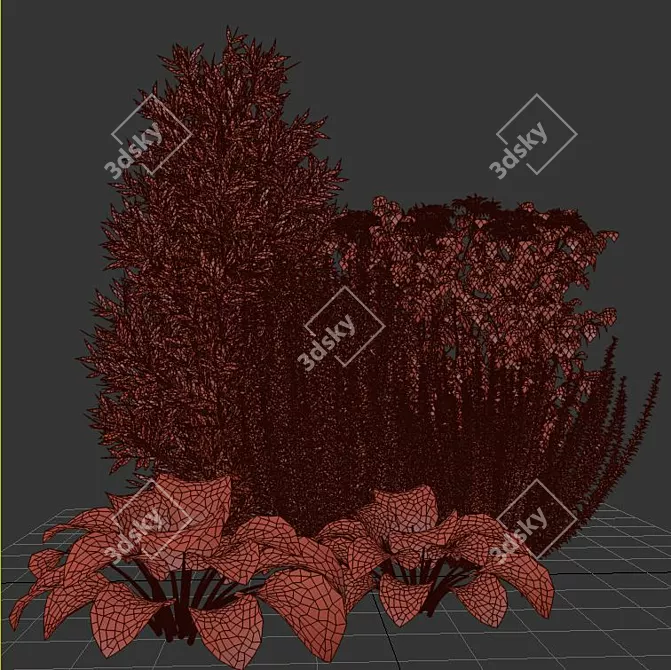 Bush Landscape Set: Versatile, Realistic, 2015 3D model image 7