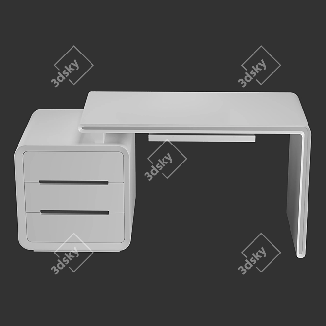 Contemporary "Senate" Writing Table 3D model image 5