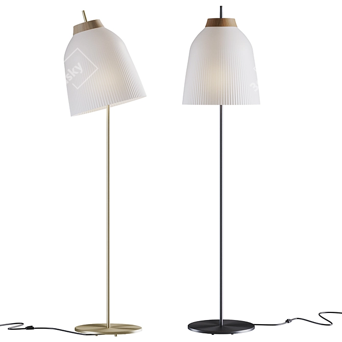 Bolia Campa Torchiere: Sleek and Stylish Lighting 3D model image 2