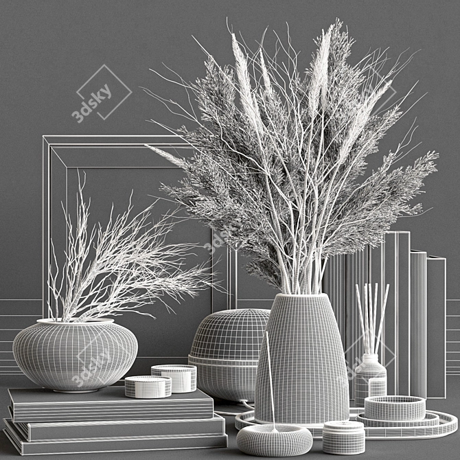 Elegant Decor Set-032 3D model image 7