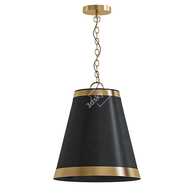 Modern Barrow Pendant Light 3D model image 1