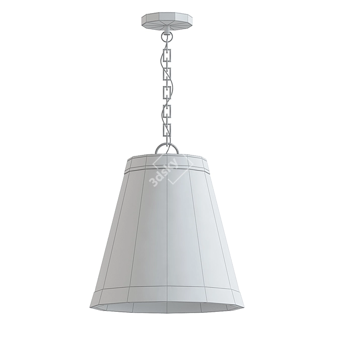 Modern Barrow Pendant Light 3D model image 2