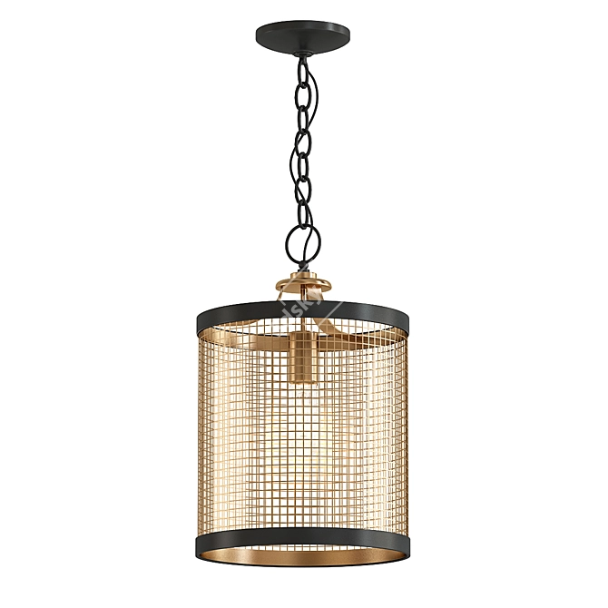 Elegant Elena Metal LED Lantern 3D model image 1