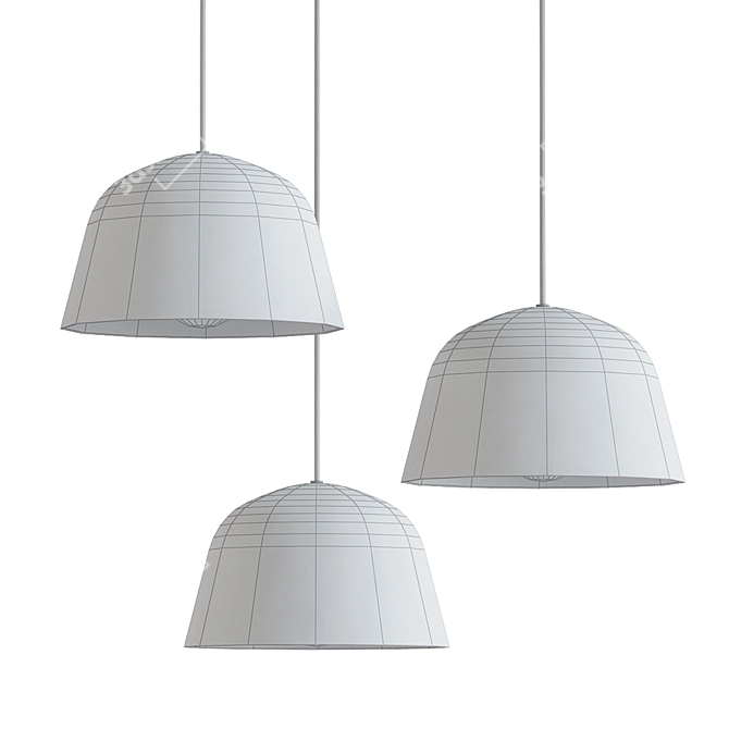 Scandi Style MU Lamp 3D model image 2