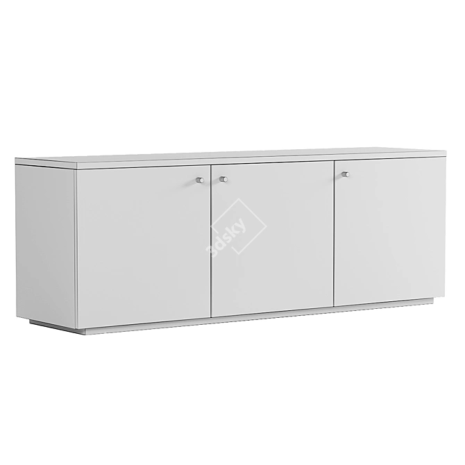 Elegant Engraved Chest of Drawers 3D model image 3