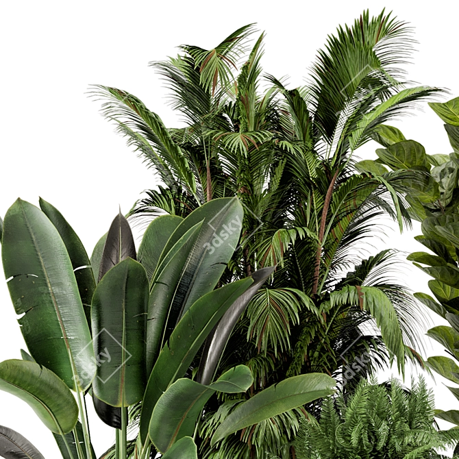 Ferm Living Bau Pot Large Set - Stylish Indoor Plants 3D model image 5