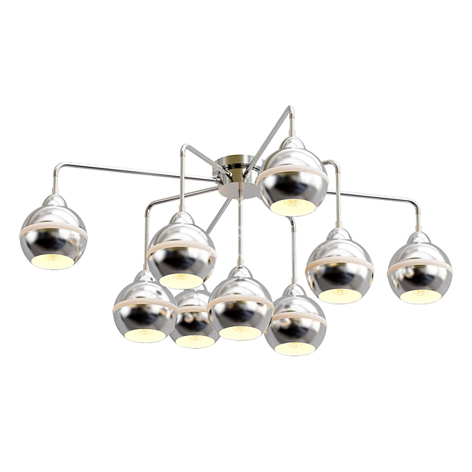 Modern Freya Crystal Chandelier 3D model image 1