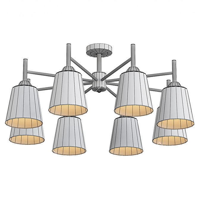 Fresco 70085: Modern Ceiling Chandelier 3D model image 2