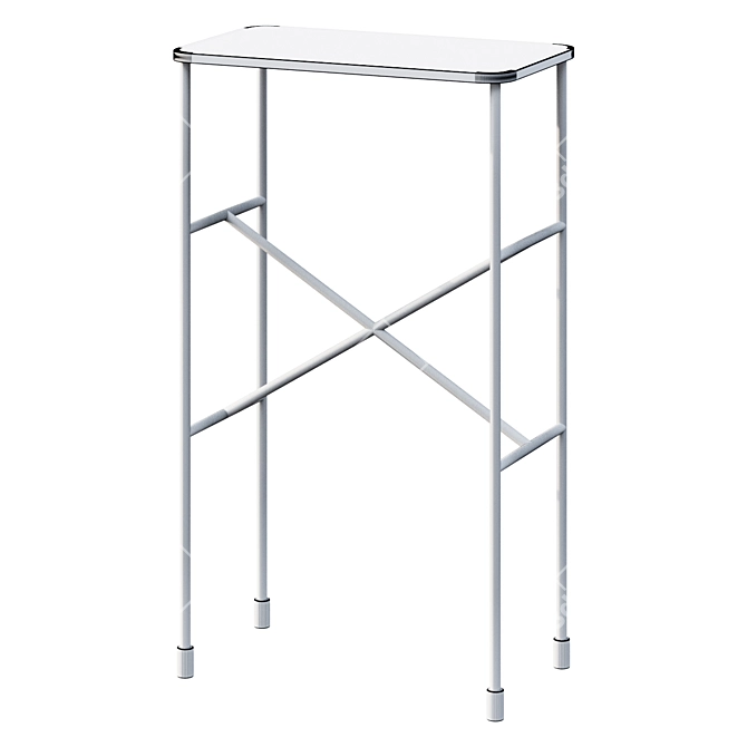Zane Metal Accent Table 3D model image 2