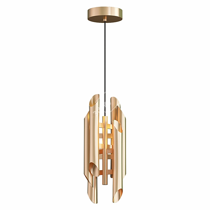 Elegant Shard RDX Pendant Light 3D model image 1