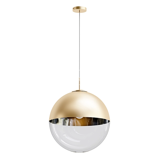 Sleek Millimeter Pendant Light 3D model image 1