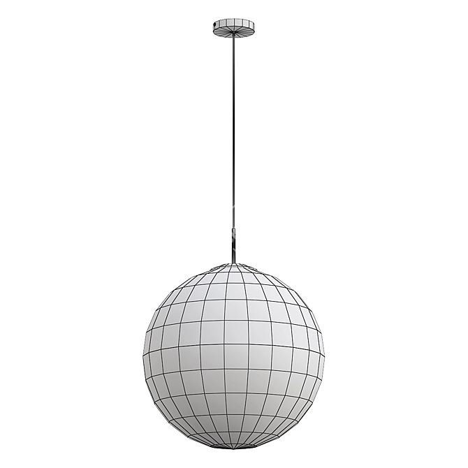 Sleek Millimeter Pendant Light 3D model image 2