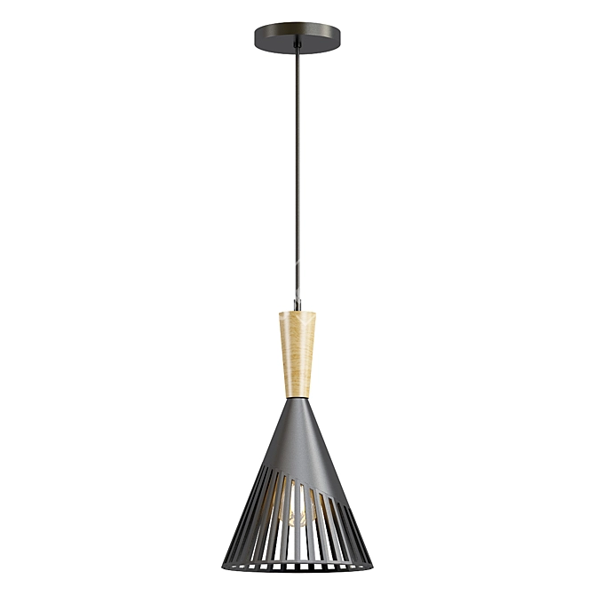 Contemporary Fire-inspired Pendant Chandelier 3D model image 1