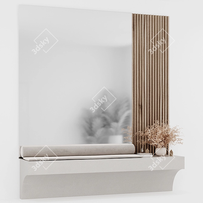 Modern 3-Piece Hallway Set 3D model image 1