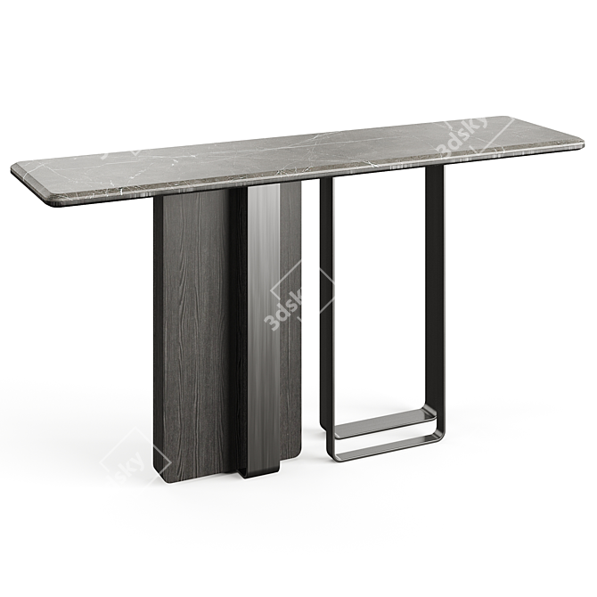 Saint-Germain Console: Sophisticated Elegance 3D model image 2