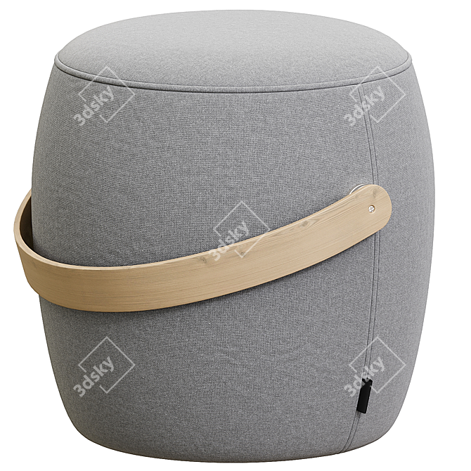  Versatile Upholstered Pouf by Offecct 3D model image 1