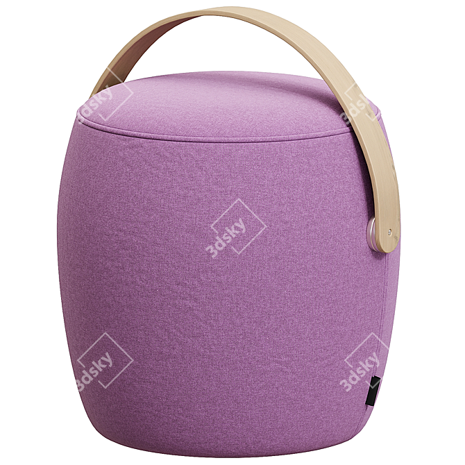  Versatile Upholstered Pouf by Offecct 3D model image 3