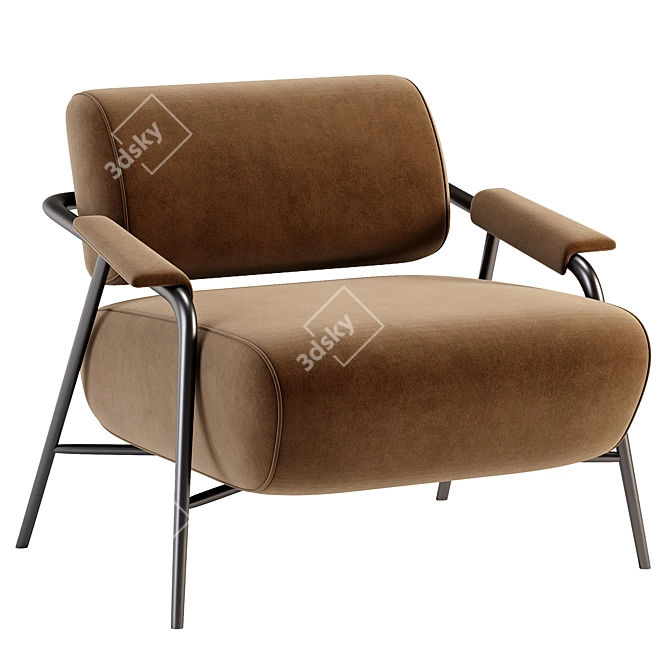 Stay Armchair: Stylish Comfort by Potocco 3D model image 3