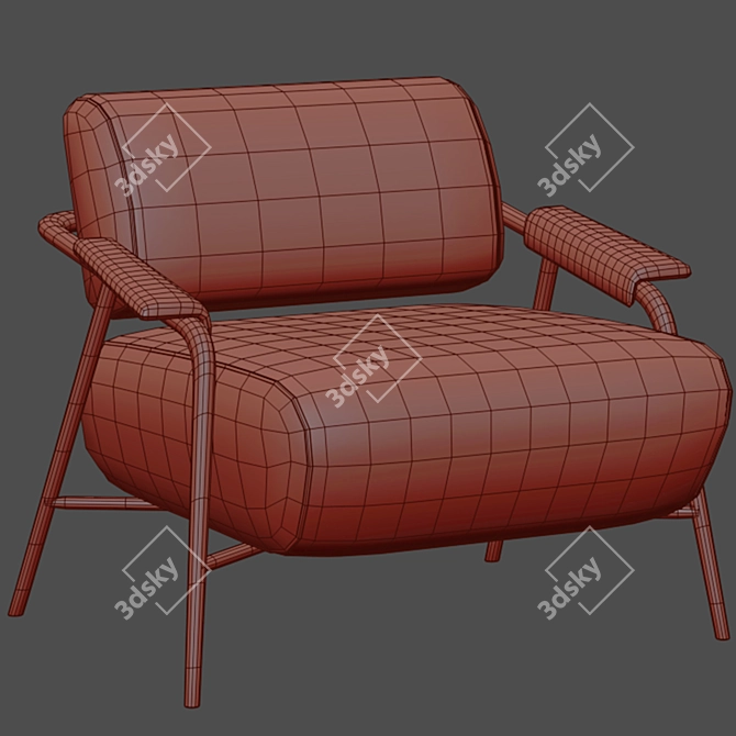 Stay Armchair: Stylish Comfort by Potocco 3D model image 4