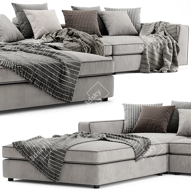 Flexform Armand Sofa Set 3D model image 2